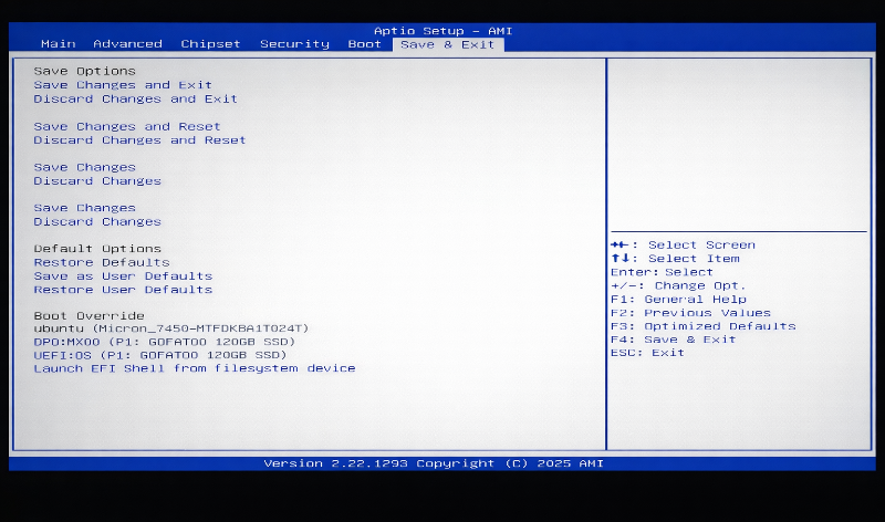 Temporary boot setting