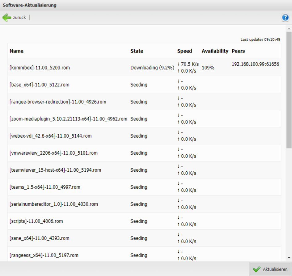 Downloadfortschritt